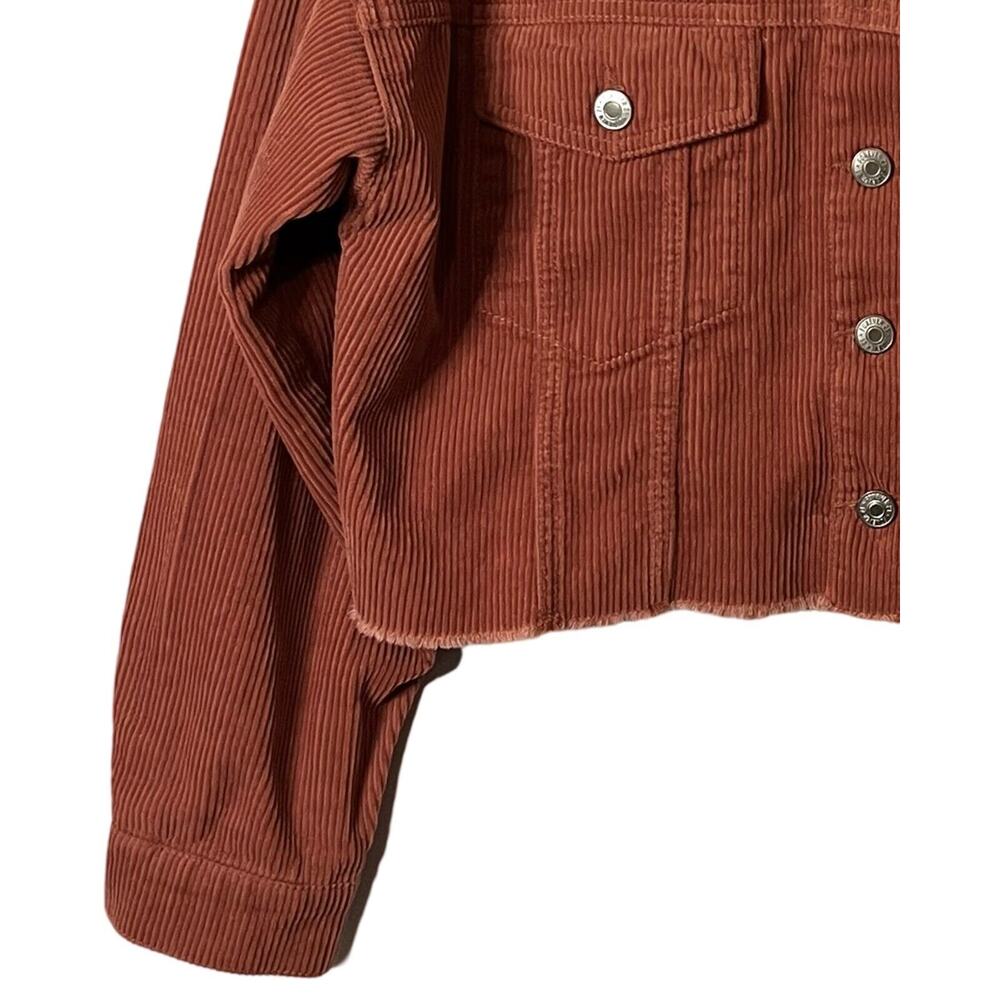Forever 21 Shacket Size S Rust Color Button Up Co… - image 6